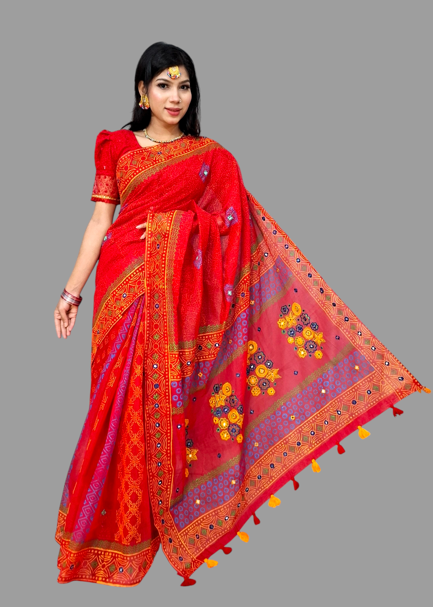 Premium Half Salk Saree(502)