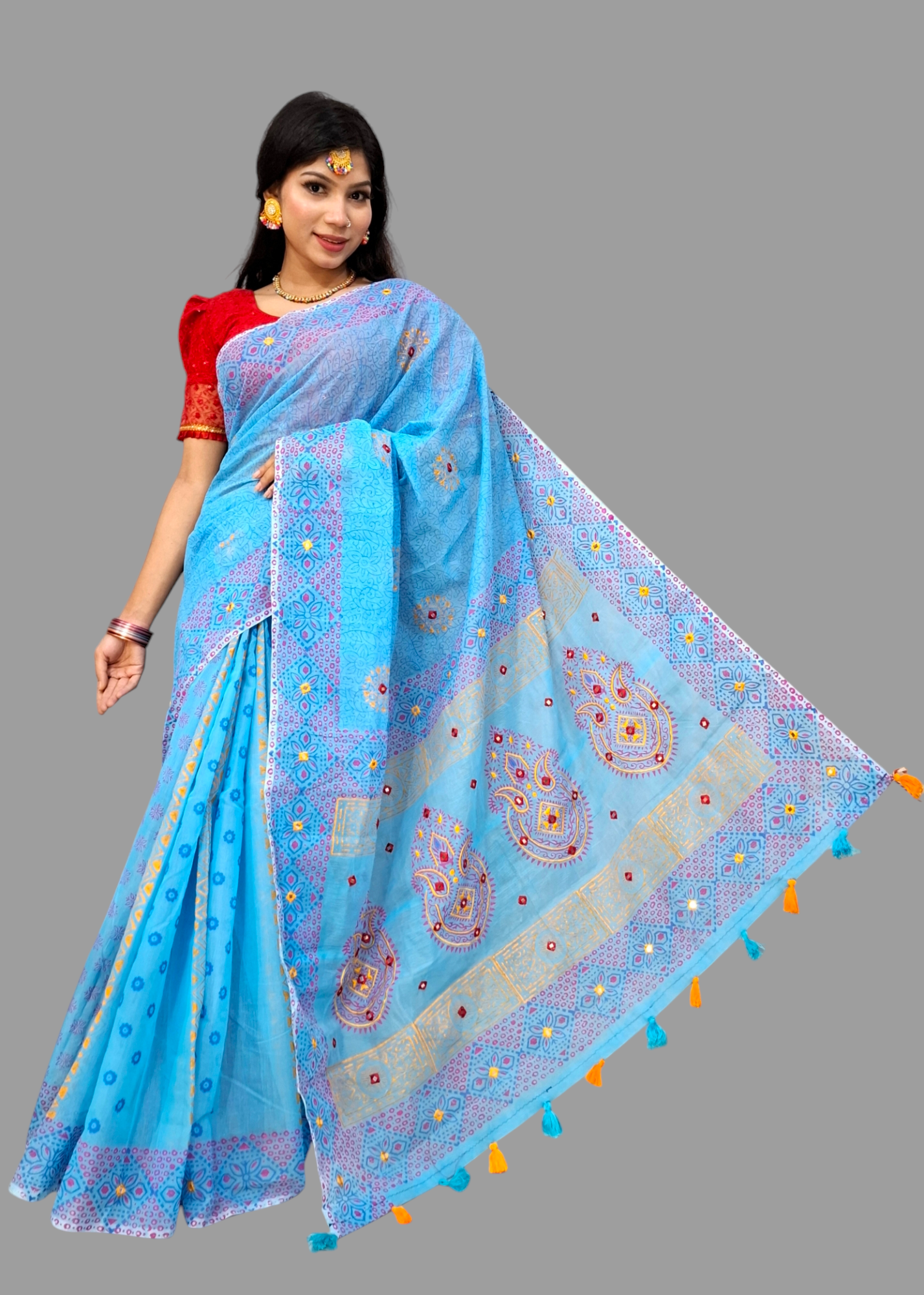 Premium Half Salk Saree(505)