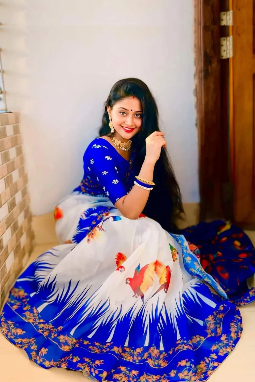 Chanderi Silk Digital Print Saree(511)