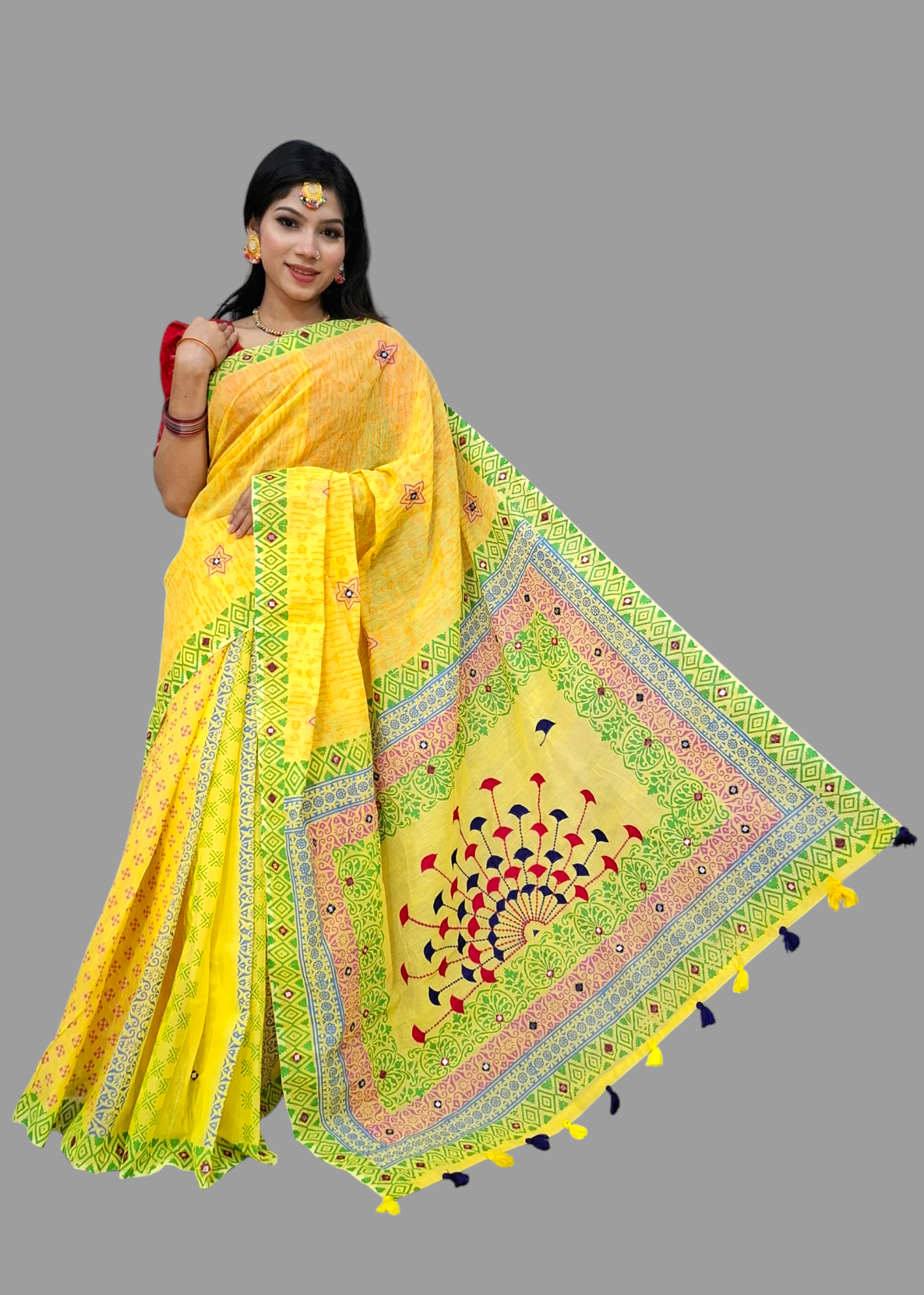 Premium Half Salk Saree (501)