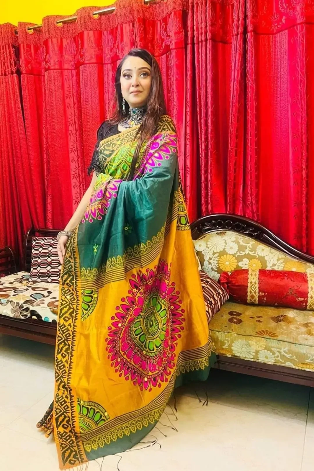 ধুপিয়ান সফট সিল্ক শাড়ি(510)