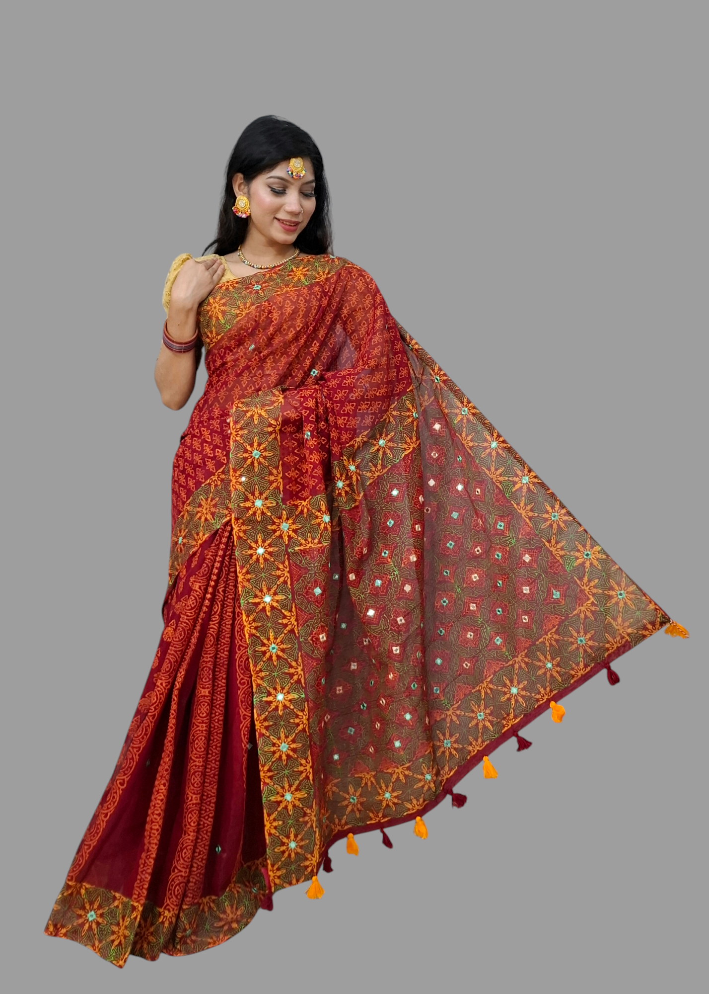 Premium Half Salk Saree(503)